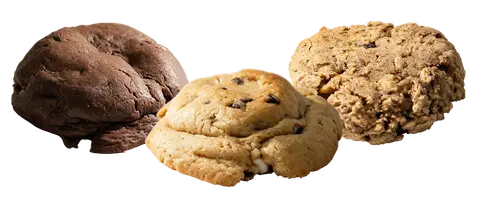 Tres galletas caseras de Citli: avena, chocolate y chispas de chocolate